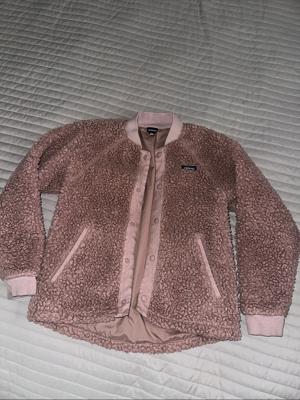 Patagonia Pink Teddy Fleece Jacket